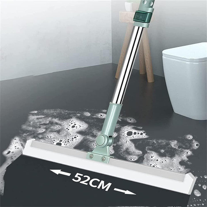 180° Swivel Floor & Glass Cleaning Squeegee with Extendable Handle – Streak-Free Deep Clean