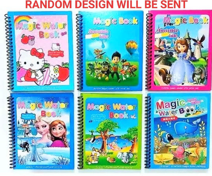 Reusable Magic Water Painting Book (Pack of 4)