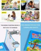 Reusable Magic Water Painting Book (Pack of 4)